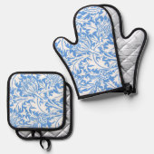 Distel, William Morris Ofenhandschuh & Topflappen-Set (Vorderseite/Rückseite)
