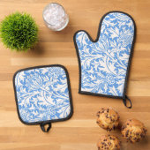 Distel, William Morris Ofenhandschuh & Topflappen-Set (Oben Unten)