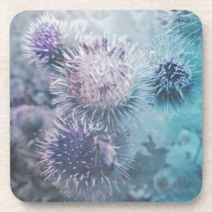 Distelblüten Getränkeuntersetzer