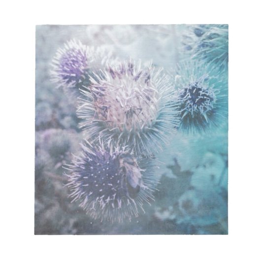 Distelblüten Notizblock (Vorderseite)