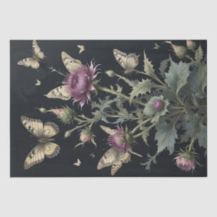 Disteln und Schmetterlinge Seidenpapier