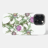 Distelveilchenblüten iPhone Hülle (Rückseite (Horizontal))