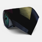 Distinction - negro carbón, azul, verde, burdeos krawatte (Gerollt)