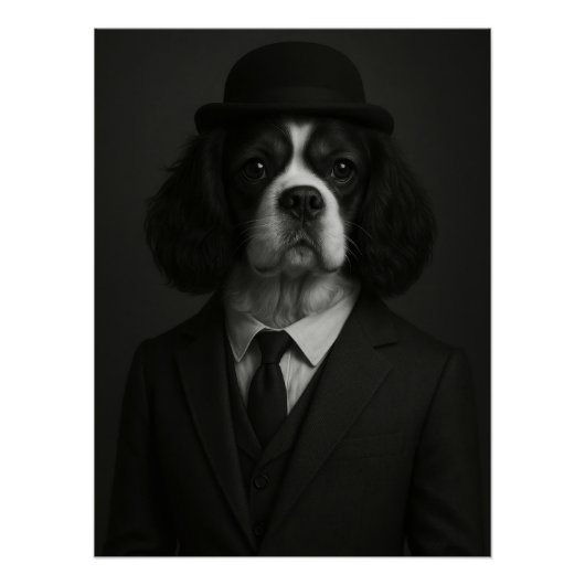 Distinguished Cavalier King Charles Spaniel Poster (Vorderseite)
