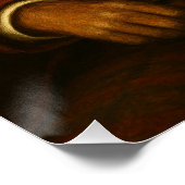 Distinguished Fox Gentleman in Library Poster (Ecke)