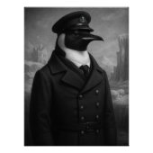 Distinguished Penguin Captain Portrait Poster (Vorderseite)