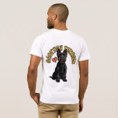 Distinguished Scottish Terrier Portrait T-Shirt (Schwarz voll)