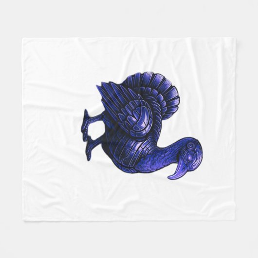 Distopian Türkei Erntedank Design Classic T-Shi Fleecedecke (Vorderseite (Horizontal))