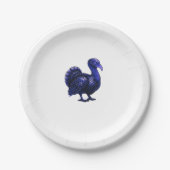Distopian Turkey Thanksgiving Design Classic T-Shi Pappteller (Vorderseite)