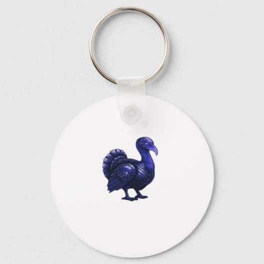 Distopian Turkey Thanksgiving Design Classic T-Shi Schlüsselanhänger (Vorderseite)