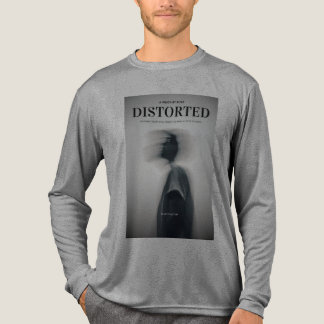 DISTORTED – Minimal Aesthetic Blurred Face Art | Tri-Blend Shirt