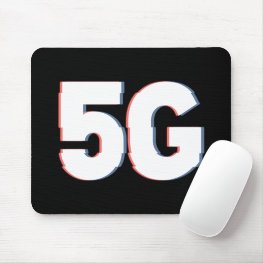 Distorted Reality Alert for 5G Danger Mousepad (Mit Mouse)
