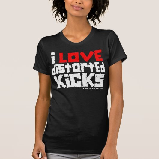 distortedkicks02-red&white T-Shirt (Vorderseite)
