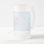 Distortion Wireframe 10 BBK.W White BG Mattglas Bierglas (VorderseiteRechts)
