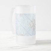 Distortion Wireframe 10 BBK.W White BG Mattglas Bierglas (Vorderseite Links)