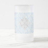 Distortion Wireframe 10 BBK.W White BG Mattglas Bierglas (Mittel)