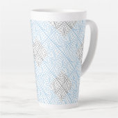 Distortion Wireframe 10 BBK.W White BG Milchtasse (Rechte Ecke)
