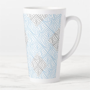 Distortion Wireframe 10 BBK.W White BG Milchtasse