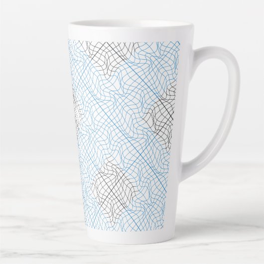 Distortion Wireframe 10 BBK.W White BG Milchtasse (Rechts)