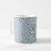 Distortion Wireframe 10 BK.W OffWhite BG Kaffeetasse (Vorderseite Links)