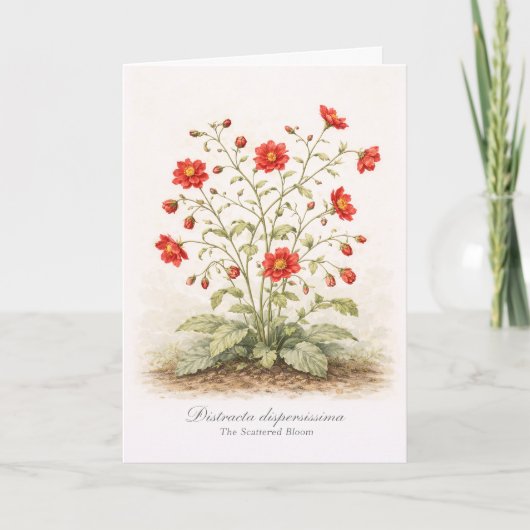 Distracta dispersissima - Die verstreute Blüte Karte (Vorderseite)