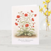 Distracta dispersissima - The Scattered Bloom Karte (Gelbe Blume)