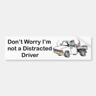 Distracted Driver - Autoaufkleber