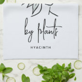 Distracted Gardener Boho Blue Floral Niedliche Pfl Geschirrtuch (Gefaltet)