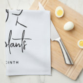 Distracted Gardener Boho Blue Floral Niedliche Pfl Geschirrtuch (Viertel Falte)