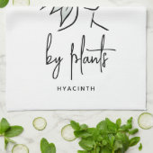 Distracted Gardener Boho Floral Niedliche Pflanze Geschirrtuch (Gefaltet)