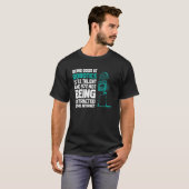 Distracted Robotics Engineer Robot Robot Technicia T-Shirt (Vorne ganz)