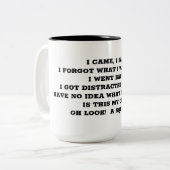 "DISTRACTED"-TASSE ZWEIFARBIGE TASSE (Vorderseite Links)