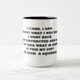 "DISTRACTED"-TASSE ZWEIFARBIGE TASSE