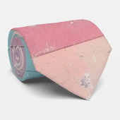 Distresierter mehrfarbiger Regenbogenstreifen Krawatte (Gerollt)