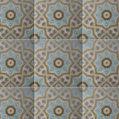 Distresiertes Aquamarines geometrisches Muster Fliese