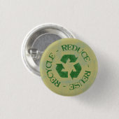 Distresiertes Recycelnd Symbol Button (Vorne & Hinten)