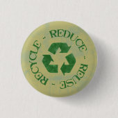 Distresiertes Recycelnd Symbol Button (Vorderseite)