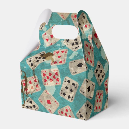 Distresiertes Wonderland Alice Pattern Geschenkschachtel (Rückseite)