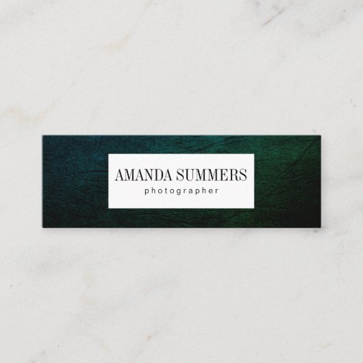 Distress Green Mini Visitenkarte (Vorderseite)