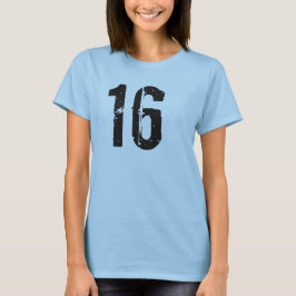 DISTRESSED #16 GEBURTSTAG-T-Shirts T-Shirt