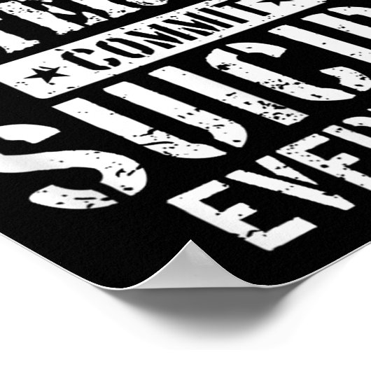 Distressed 22 Veterans Commit Suicide Every Day  Poster (Ecke)