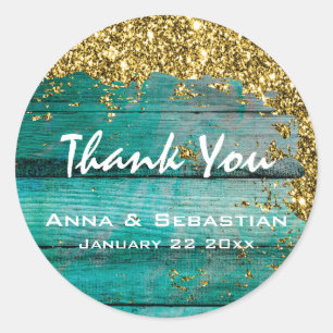 *~* Distressed Aged Wood Glitzer AP49 Generic Runder Aufkleber