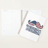 Distressed America Mustache Patriotic Vector Desig Planer (Anzeige)