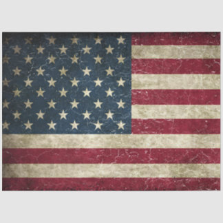 Distressed American Flag Dekoupage-Papier  Seidenpapier
