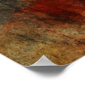 Distressed American Flag Vintage Patriotic  Poster (Ecke)