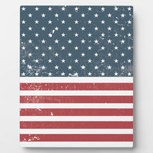 distressed amerikanische Flagge Fotoplatte