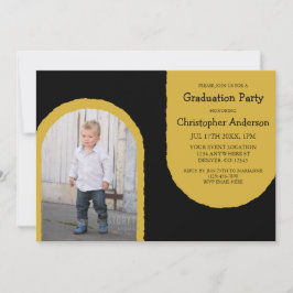 Distressed Arches Graduation Party Einladung