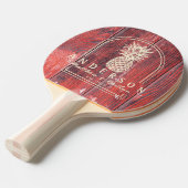 Distressed Barn Boards Pineapple Wedding Arch&Name Tischtennis Schläger (Vorderseite)