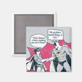 Distressed Batman And Robin Handshake Magnet (Vorderseite/Rückseite)