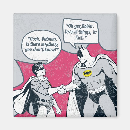 Distressed Batman And Robin Handshake Magnet (Vorne)